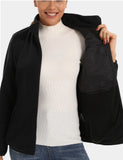 Zipper up Heated Fleece Jacket for Women 7.4V