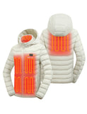 Heated Jacket With Dual Control Button 7.4V For Unisex --Seedpearl