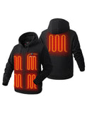 Pullover Heated Hoodie for Unisex with Heating Pockets 7.4V