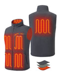 Men’s Heated Recycled Fleece Vest 7.4V - Dark Grey/ Navy