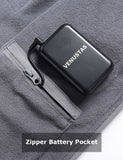 Zipper up Heated Fleece Jacket for Men 7.4V