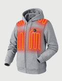 Zipper up Heated Hoodie for Unisex 7.4V
