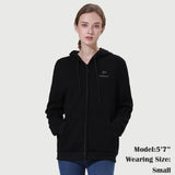 [Open Box] Zipper up Heated Hoodie for Unisex 7.4V [XS,S,M,2XL]